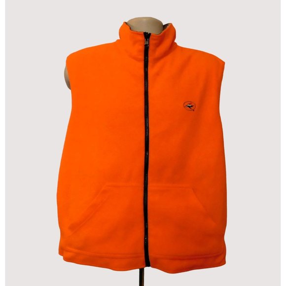 RedHead Realtree Reversible Hunting Vest M Brown Camo Orange Sleeveless Pockets - Picture 6 of 10